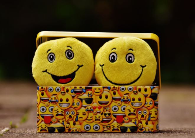 Happy emoji pillows